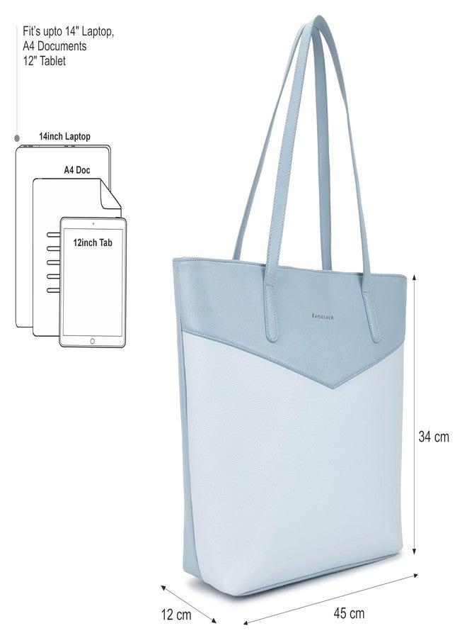 Fastrack Casual Laptop Tote Bag for Girls, Large Size with a Zipper Closure and Padded Laptop Compartment, Compatible with Laptops up to 15 inches, Double Handle Type - Image 4
